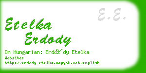 etelka erdody business card